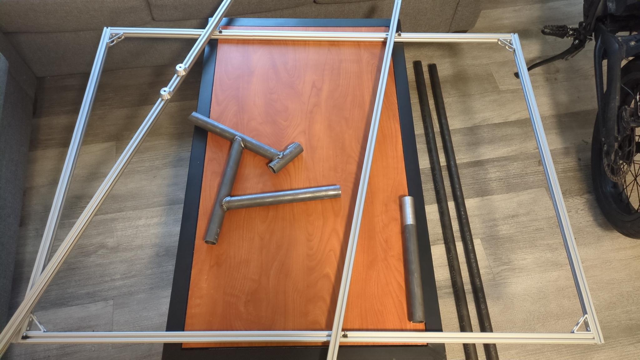 A jig made out of t-slot aluminum